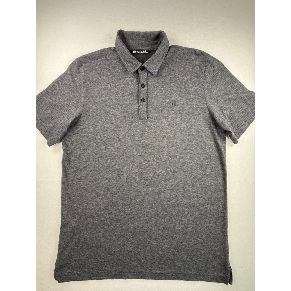 TravisMathew Gray Performance Polo Shirt Men’s Size L
